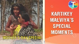 Chandragupta Maurya lead Kartikey Malviya spends quality time with his mother  Mothers Day Special [upl. by Lida993]