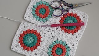 Super Easy Granny Square for Beginners  Changing Colors 🌈 The Secret Yarnery [upl. by Eyahs523]