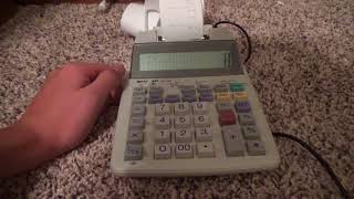 Sharp and Texas Instruments Printing Calculators [upl. by Atekahs]