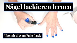 Nagellack auftragen für Anfänger  Lerne Nägel lackieren ohne Übermalen  Mein Tipp für´s Üben [upl. by Avahc]