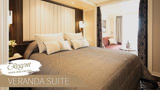 Regent Seven Seas Splendor  Deluxe Veranda Suite Full Walkthrough Tour amp Review  4K [upl. by Audrit]