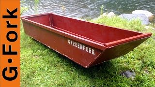 One Sheet Plywood Boat  GardenFork [upl. by Eniowtna]