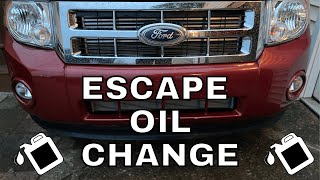 Ford Escape Oil Change  How to Change Oil 20082012 25L Ford Escape [upl. by Lait]