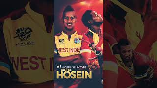 AKEAL HOSEIN NUMBER 1 T20 BOWLER [upl. by Goldman981]