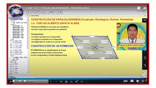 Construcción de un romboide con Geogebra [upl. by Scarlet]