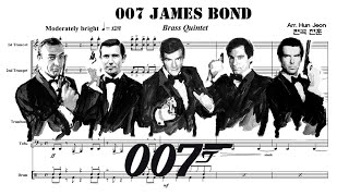 007 James bond Brass Quintet Arrangement Free sheet music arr Hun Jeon 금관 5중주 [upl. by Zink]