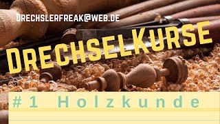 Drechseln lernen Holzkunde [upl. by Treiber]