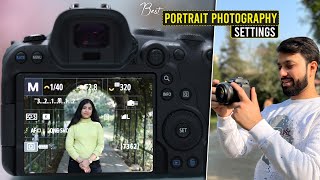 Best Camera Settings For Portrait Photography [upl. by Erdnoid]