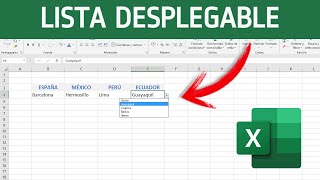 Como hacer LISTA DESPLEGABLE independiente en EXCEL [upl. by Nyltac775]