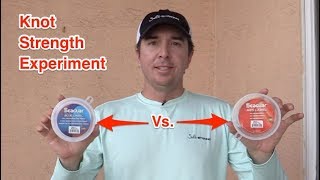 Seaguar Fluorocarbon Leader Strength Experiment Blue Label vs Red Label [upl. by Karin703]