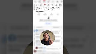 How to use Sqlite in flask app python django protips memes skill growth code tips [upl. by Eyatnod]