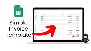 How To Create A Simple Invoice In Google Sheets A Beginners Guide [upl. by Cicely]