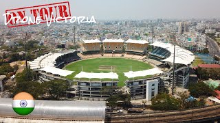 MA Chidambaram Chepauk Stadium by Drone  Chennai India 4KUHD [upl. by Oflodur]