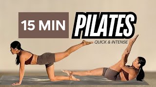 15 MIN FULL BODY PILATES WORKOUT for CORE GLUTE and INNER THIGHS  Strength Stretch and Tone [upl. by Asila]