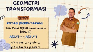 Memutar Dunia Matematika Transformasi Geometri Rotasi Titik Pusat O00 [upl. by Kcirdle588]