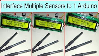 Interfacing Multiple DS18B20 Temperature Sensor to ArduinoMicrocontroller [upl. by Keiko]