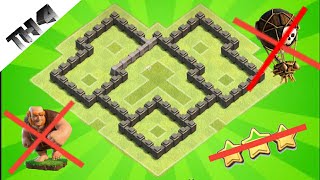 Best TH4 base 2020 with COPY LINK  town hall 4 anti 3star basetown hall 4 trophy basehybrid base [upl. by Hiro927]