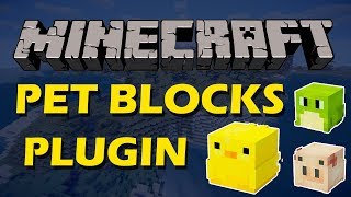 Customisable pets in Minecraft with Pet Blocks Plugin [upl. by Ruhtracam]