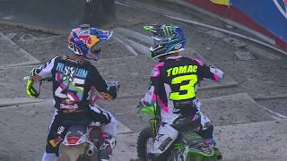 Supercross 450 Main Event Foxborough Round 15 [upl. by Ahsimal]