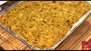 Southern Cornbread Dressing With Chicken  Cornbread Stuffing [upl. by Kale]