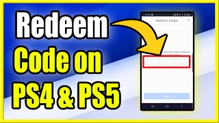 How to Redeem Codes amp Pre Paid Cards on PS4 amp PS5 using the Playstation App Android amp IOS Phones [upl. by Einomrah]