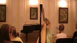 M Glinka  Nocturne quotRazlukaquot Alisa Sadikova 12 years old harpist [upl. by Erich]