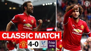 MUFC Classics  Rampant Reds defeat Palace  United 40 Crystal Palace 1718 [upl. by Aimehs]