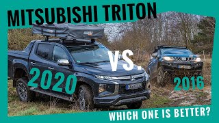 OFFROADTEST Mitsubishi Triton 2020 vs 2016 L200 [upl. by Yrnehnhoj]