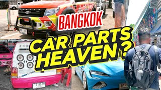 Car Parts HEAVEN in BANGKOK  Exploring Poonsap Market [upl. by Ribal625]