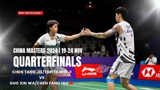 Chen Tang JieToh Ee Wei 🇲🇾 Vs Guo Xin WaChen Fang Hui 🇨🇳  China Masters 2024 [upl. by Atiuqal409]