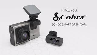 The Cobra SC 400D Smart Dash Cam Installation Video [upl. by Orson]