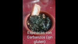 Espinacas con Garbanzos Sin Gluten [upl. by Aneehsat]