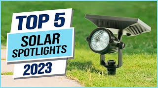 Top 5 Best Solar Spotlights 2024 [upl. by Aruasor]