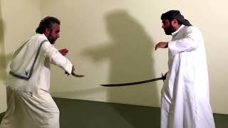 Syaikh Ahmad Alhouli Arabic sword technique  Beladiri dengan pedang Arab [upl. by Adniralc]