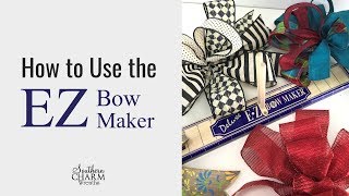 Review Ways to Use the EZ Bow Maker for Pro Wreath Bows [upl. by Felicio]