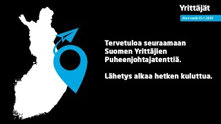 Aluevaalit 2022  Puheenjohtajatentti  Suomen Yrittäjät [upl. by Urina]