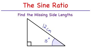 The Sine Ratio [upl. by Erihppas]