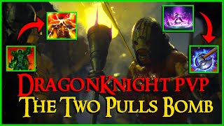 DRAGONKNIGHT ESO PVP The Two Pulls Bomb Build  Urukhai [upl. by Ahsrop]