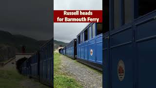 Welsh steam  Russell heads to the seaside on the Fairbourne Railway in Wales steamtrain [upl. by Sholem831]