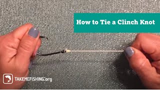 How Tie a Clinch Knot  Fishing Knots [upl. by Lewiss]