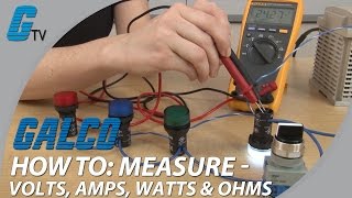 How To Measure Volts Amps Watts amp Ohms with a Multimeter [upl. by Haliled78]