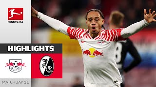 RB Leipzig  SC Freiburg 31  Highlights  Matchday 11 – Bundesliga 202324 [upl. by Stenger]