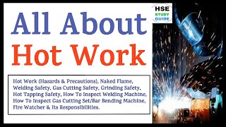 All About Hot Work Safety  WeldingGrindingGas Cutting Safety  How To Inspect Welding Machine [upl. by Ttik]