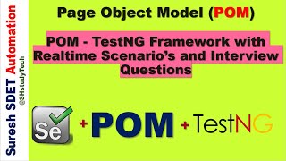 Page Object Model with TestNG Framework  POM pattern with TestNG  Part  1  SDET [upl. by Gervais613]