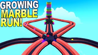 Creating a Giant Marble Run By Extending draes Course  Marble World Gameplay [upl. by Farrel]