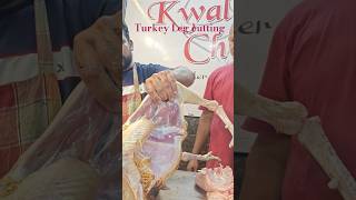 Turkey leg cutting skills meat trending streetfood food merajvlogger [upl. by Enyak]