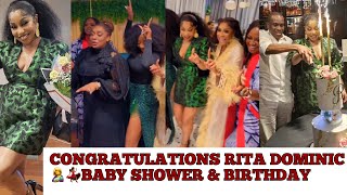 Rita DominicHusband Ini Edo Dance Moves at Rita Dominic Surprise Birthday party birthday [upl. by Kaleena]