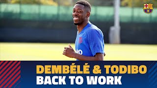 Dembélé and Todibo begin preseason training [upl. by Lougheed]