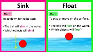 SINK vs FLOAT 🤔  Whats the difference  Learn with examples [upl. by Etnovert]