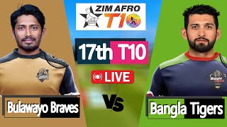 ZIM Afro t10 league 2024 Live  Bangla vs Bulawayo17th Match  T10 LIVE CRICKET [upl. by Cleasta17]